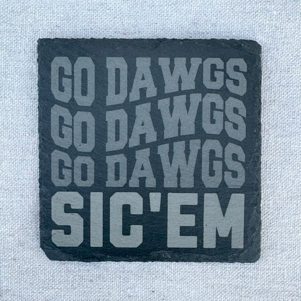 UGA Slate Coasters