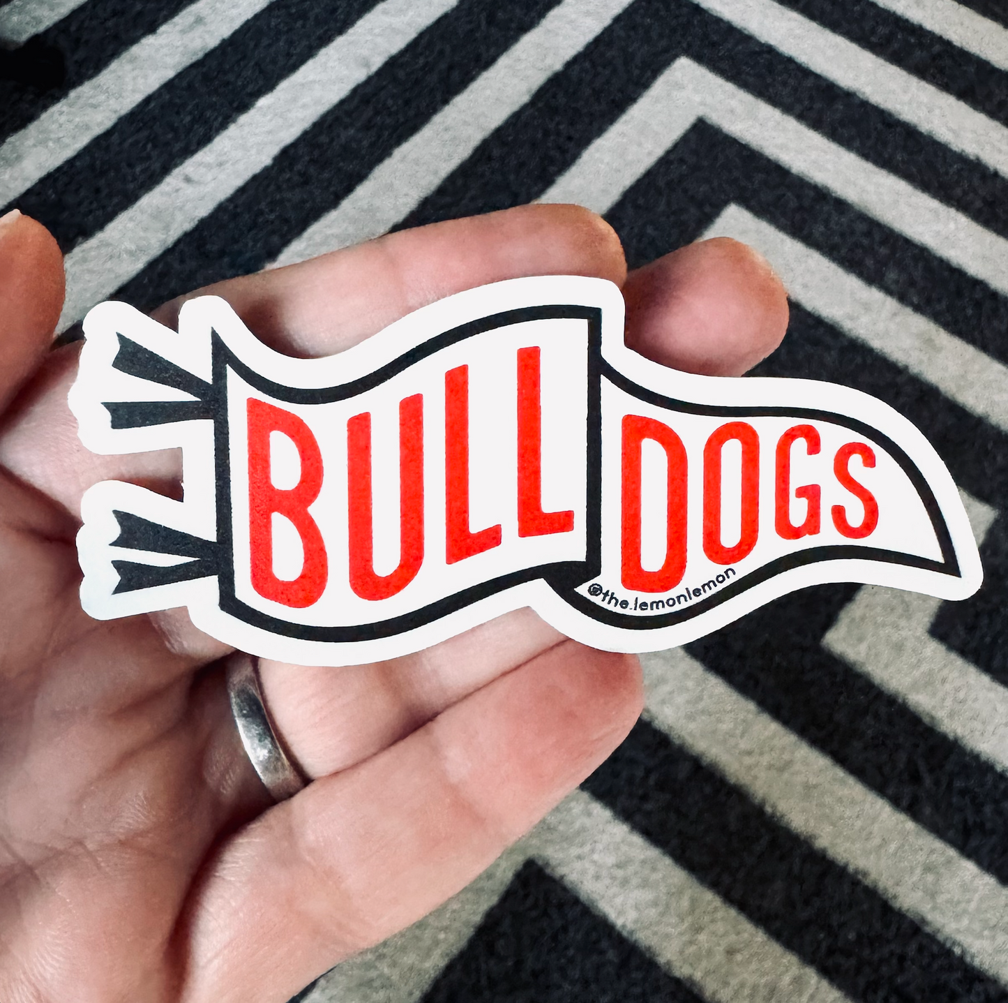 Bulldogs Pennant Vinyl Sticker