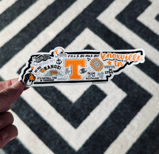 State of Tennessee Collage Sticker