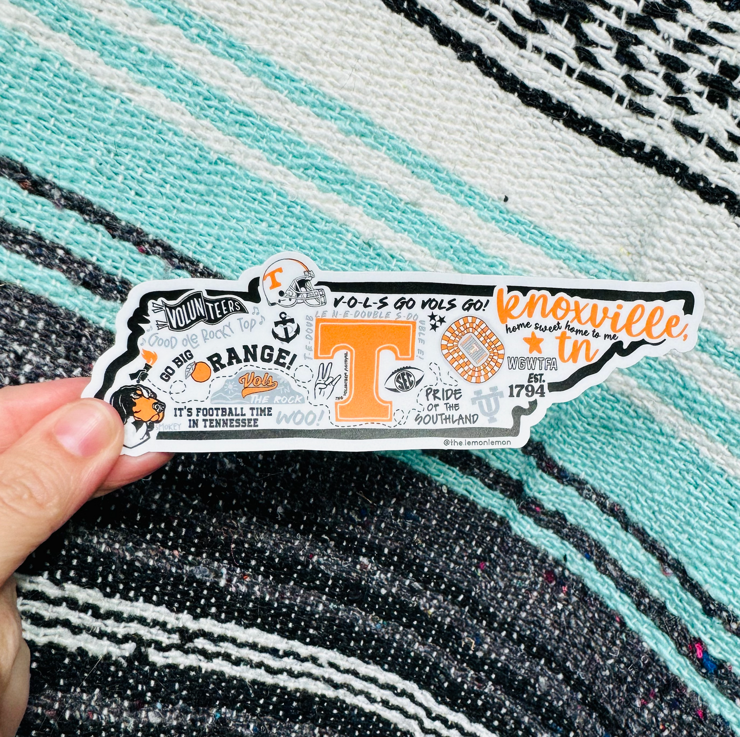 State of Tennessee Collage Sticker