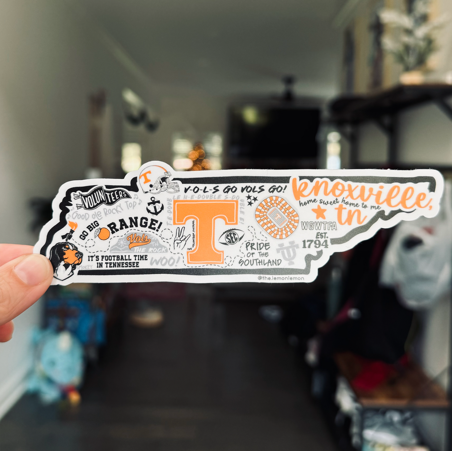 State of Tennessee Collage Sticker