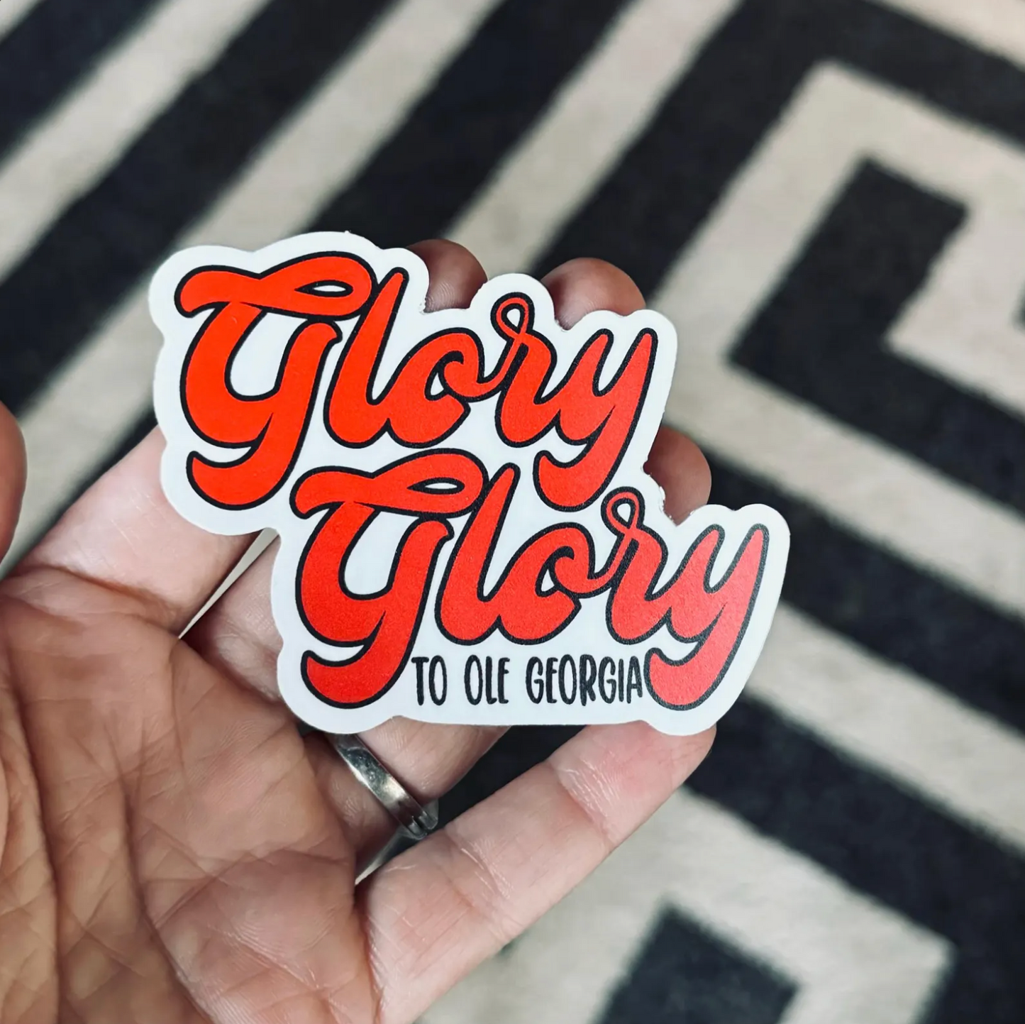 Glory Glory to Ole Georgia Vinyl Sticker