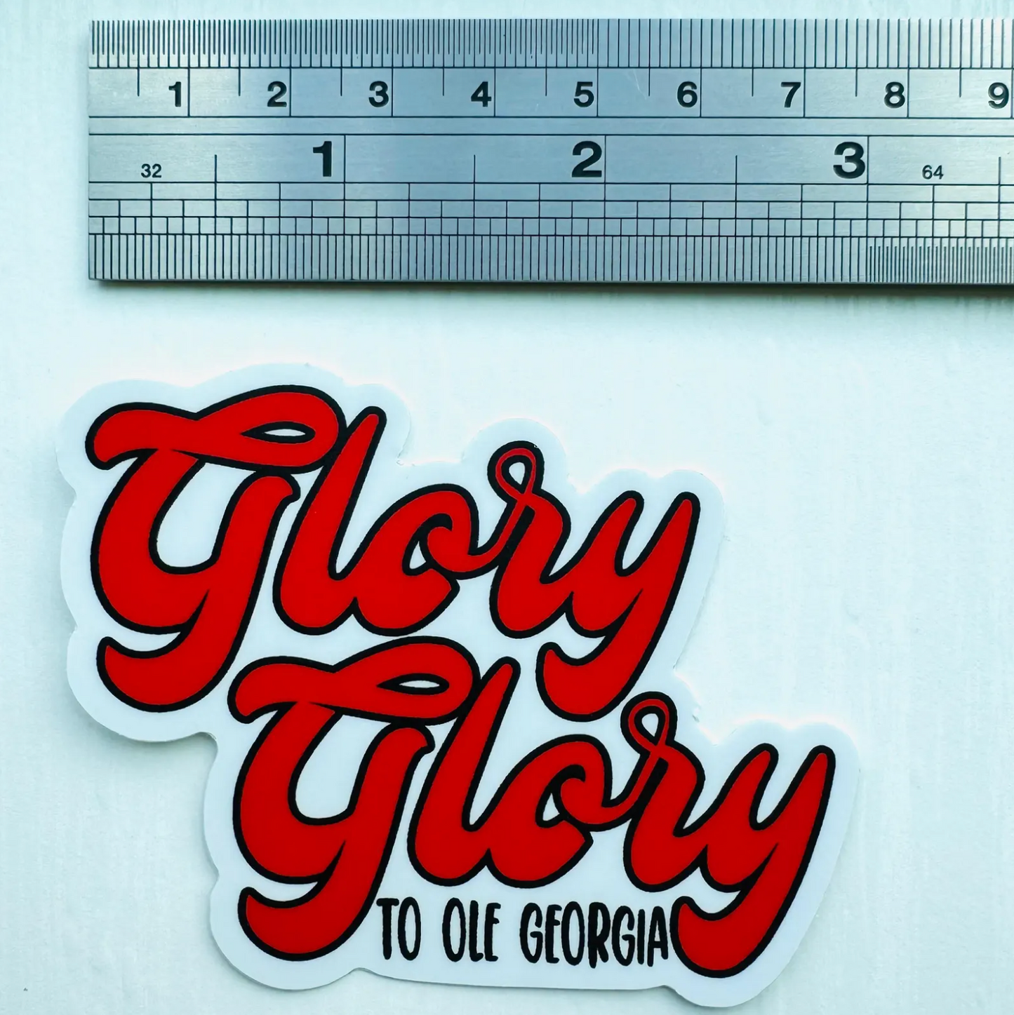 Glory Glory to Ole Georgia Vinyl Sticker