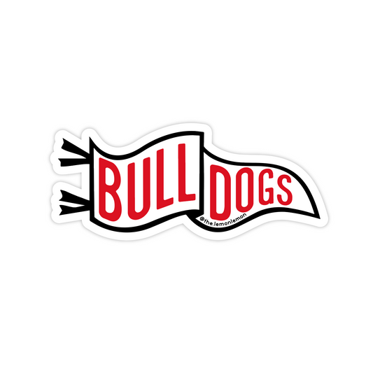 Bulldogs Pennant Vinyl Sticker