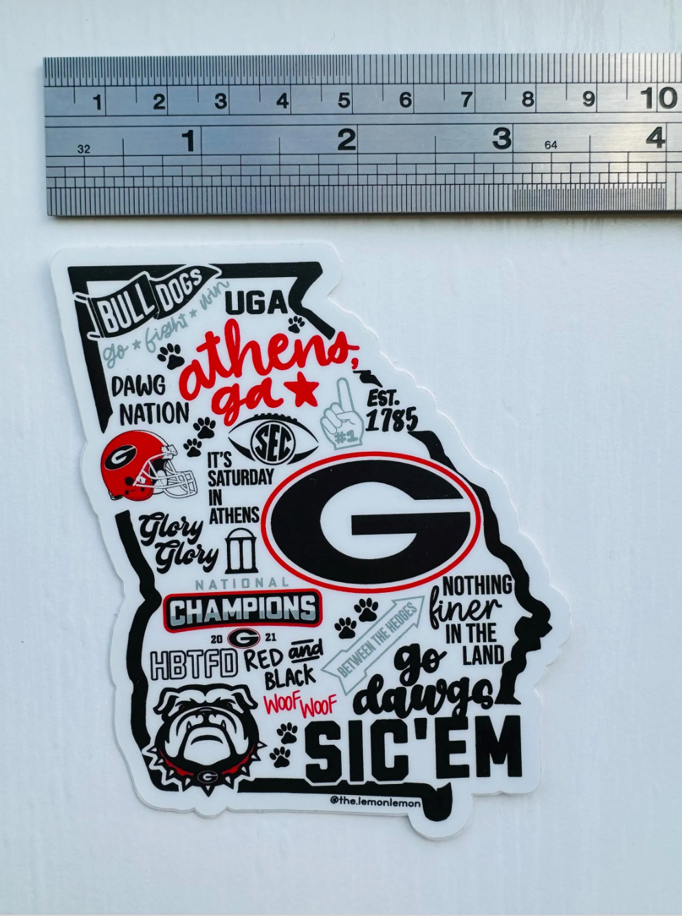 State of Georgia Collage Sticker