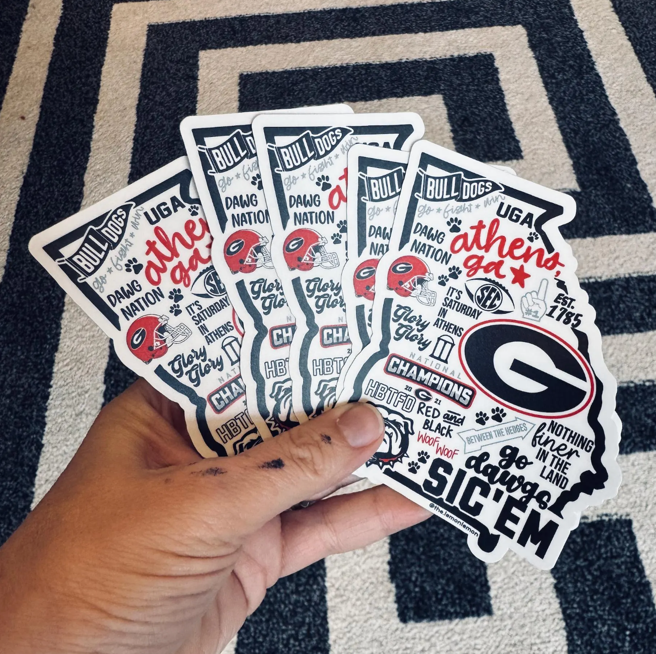 State of Georgia Collage Sticker