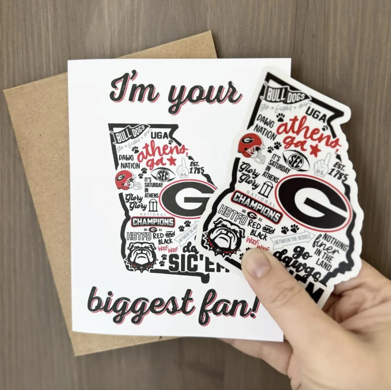 State of Georgia Collage Sticker