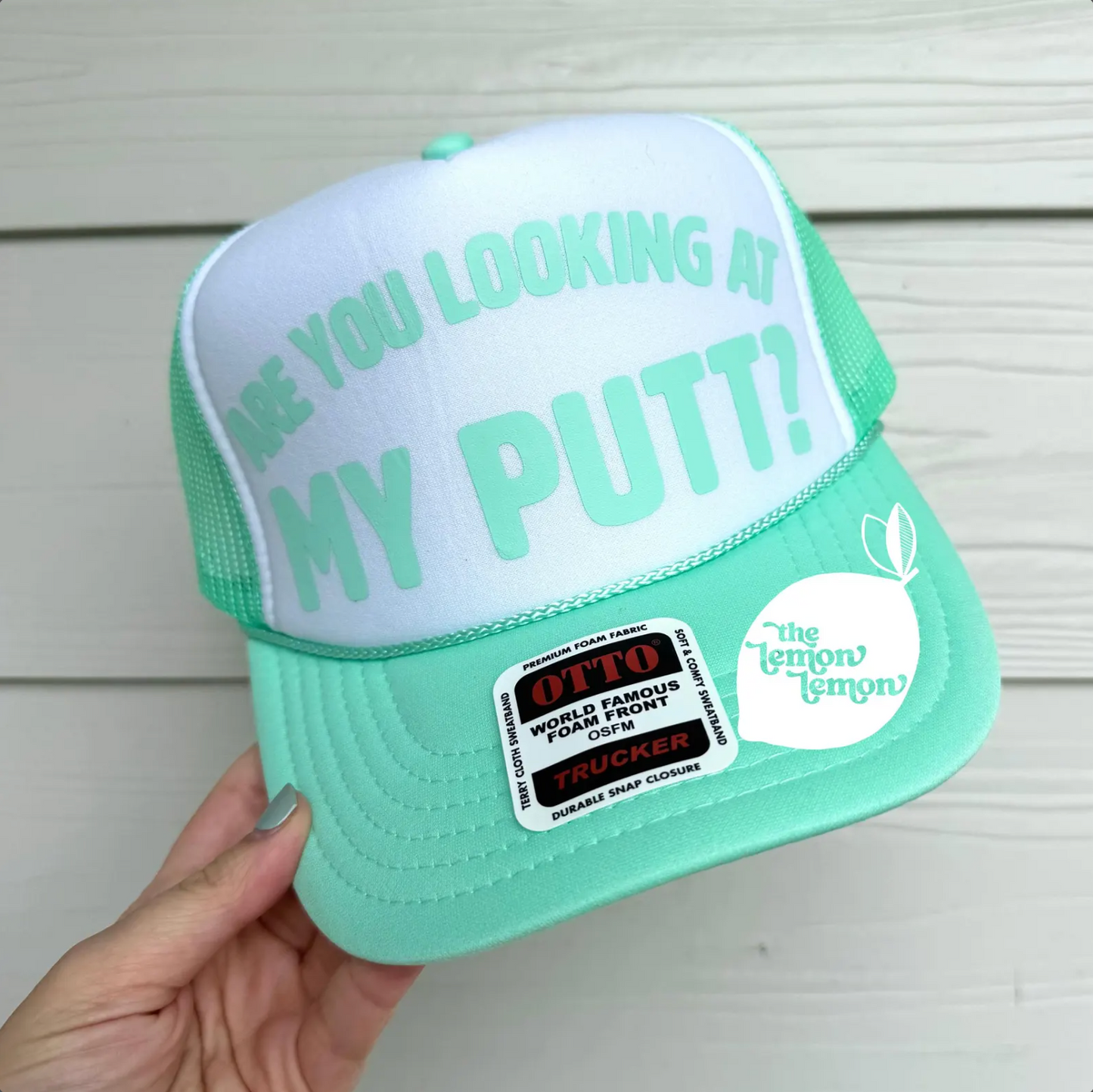 Are You Looking At My Putt? Trucker Hat – Funny Golf Hat, Retro Snapback, Cheeky Golfer Gift, Millennial Golf Pun Hat, Gal Golfing