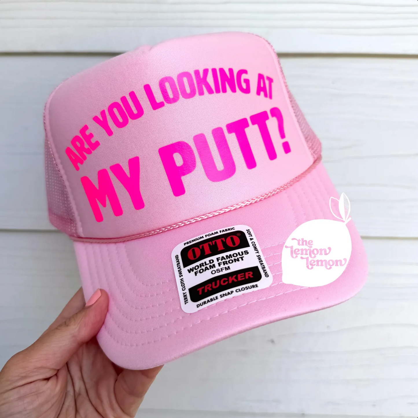 Are You Looking At My Putt? Trucker Hat – Funny Golf Hat, Retro Snapback, Cheeky Golfer Gift, Millennial Golf Pun Hat, Gal Golfing