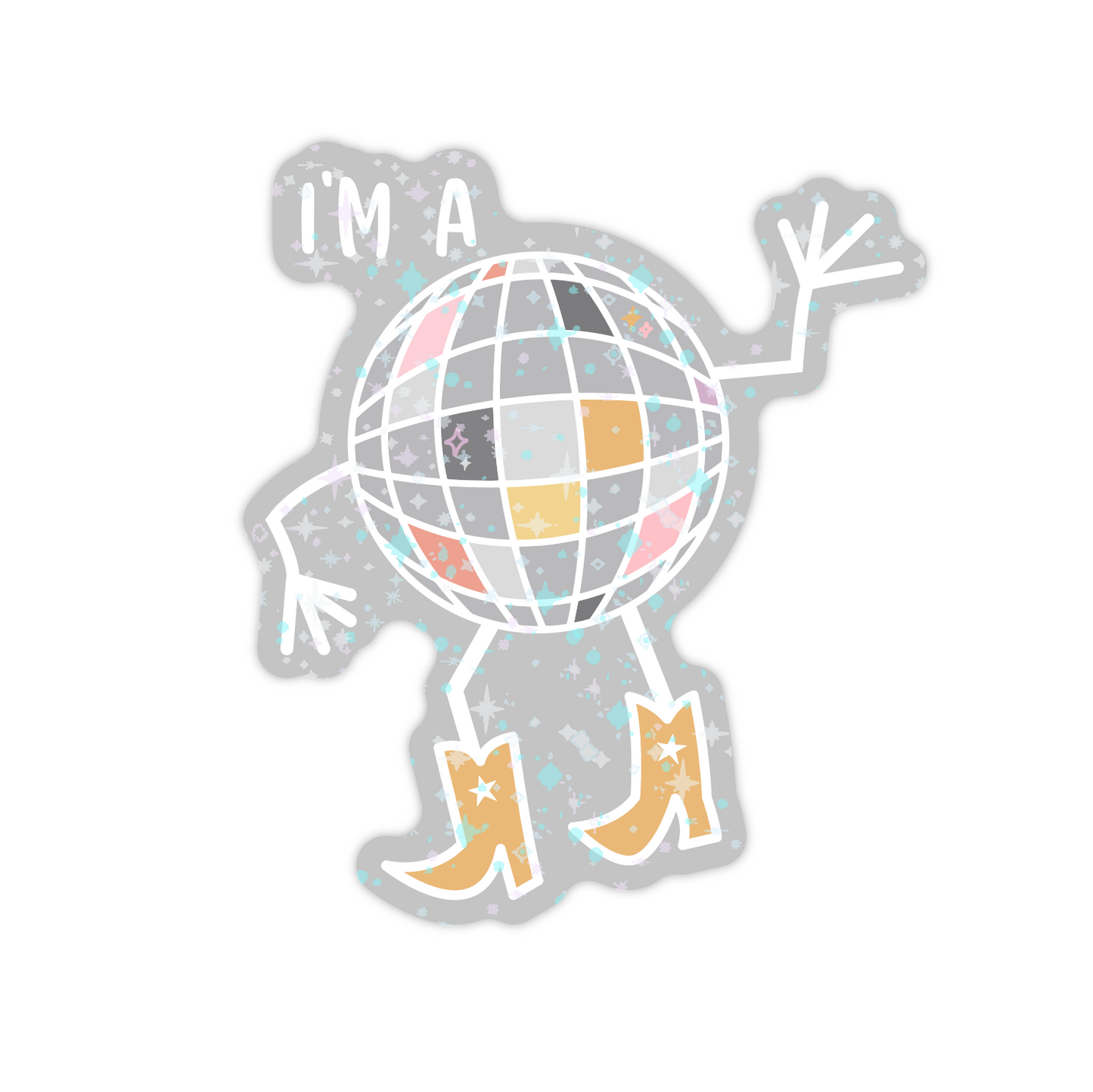 I'M A MIRRORBALL - STICKER