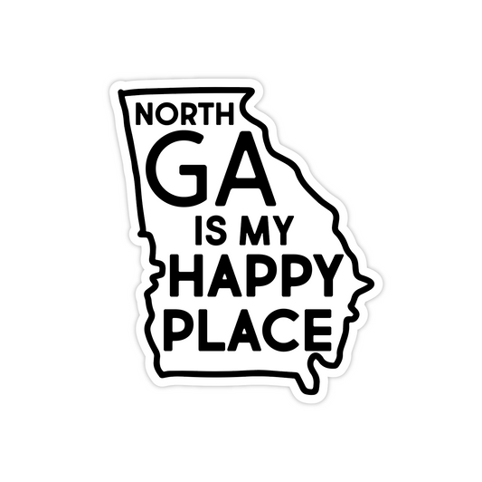 NORTH GEORGIA HAPPY PLACE - STICKER