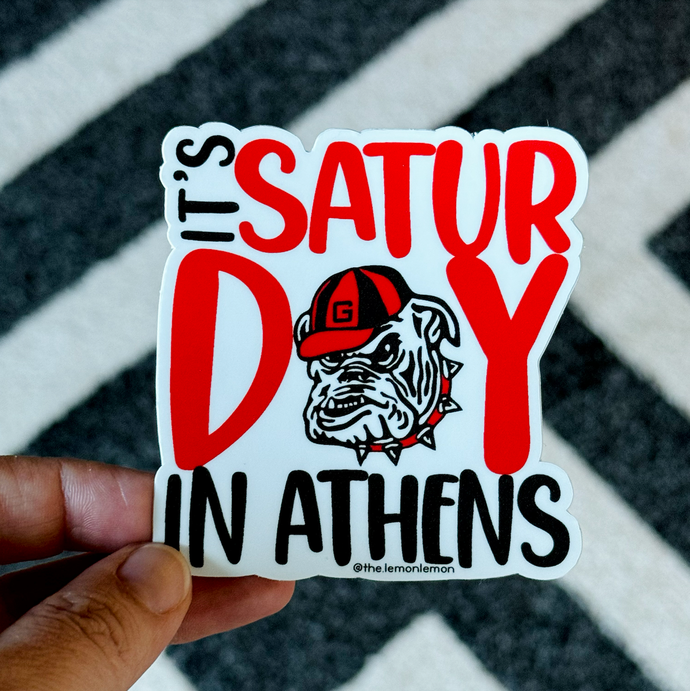 UGA Bulldogs Sticker Pack - 5 Premium Vinyl Stickers | Go Dawgs! Sic 'Em! Georgia Bulldogs Fan Decals