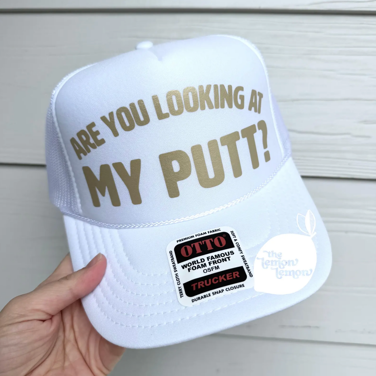 Are You Looking At My Putt? Trucker Hat – Funny Golf Hat, Retro Snapback, Cheeky Golfer Gift, Millennial Golf Pun Hat, Gal Golfing